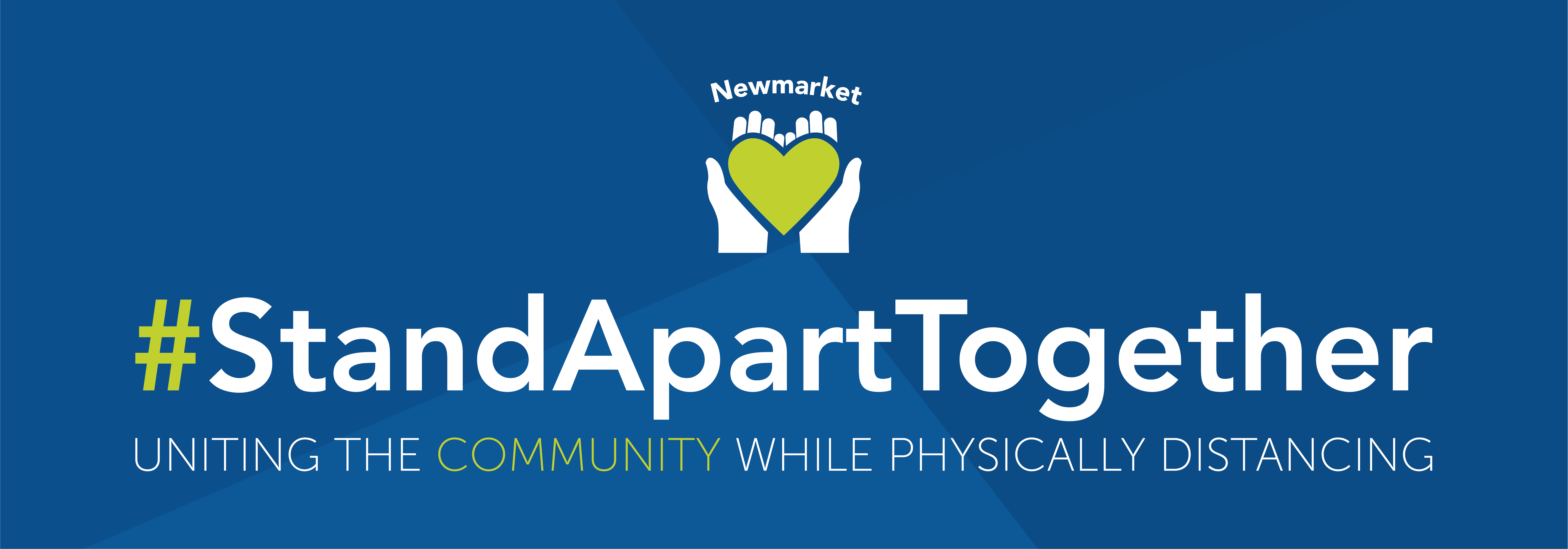 Website banner for Stand Apart Together campaign