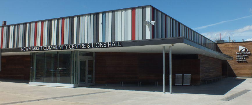 newmarket communiuty centre and lions hall enterance