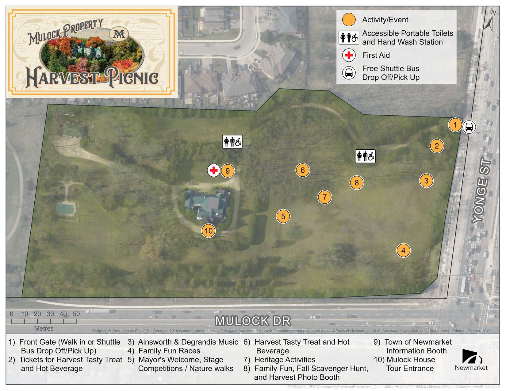 harvest picnic map